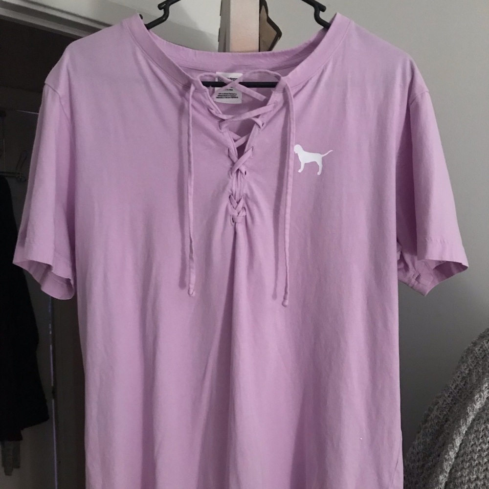 VS pink purple long tee